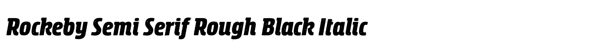 Rockeby Semi Serif Rough Black Italic image